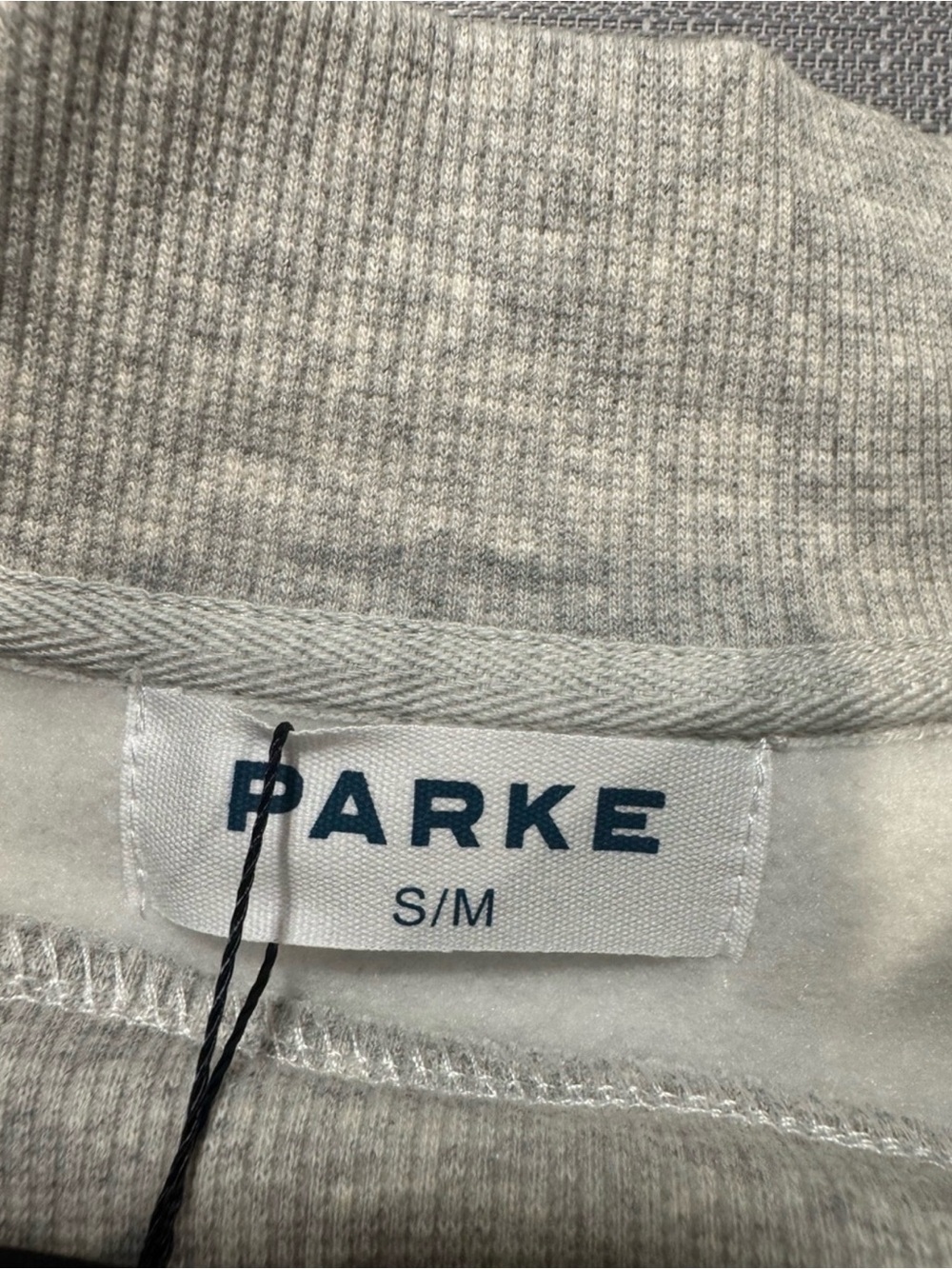 Parke Ole Miss Grey Crewneck Sweatshirt with Red Lettering - Picture 7 of 8